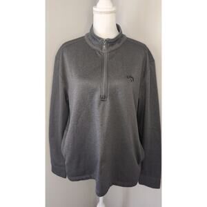 Callaway Mens Large 1/4 Zip Pullover Grey Golf Athleisure Sweater